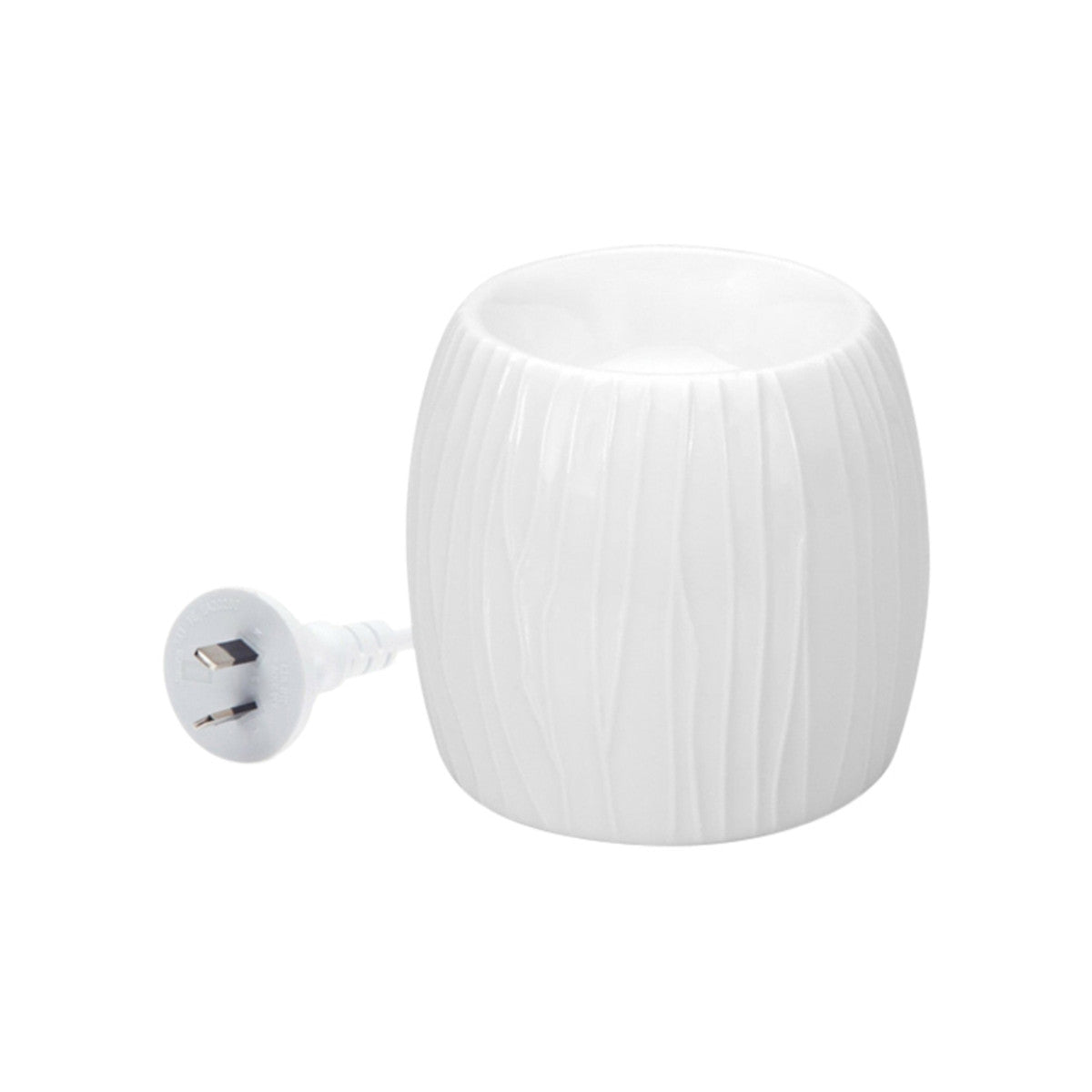 Aromamatic Wax Melt Electric Warmer White Textured (Suitable for Wax Melts & Essential Oils) - Cutprice Online