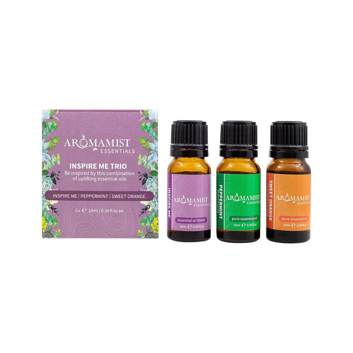 Aromamist Essentials Essential Oil Trio Inspire Me 10ml X 3 Pack - Cutprice Online