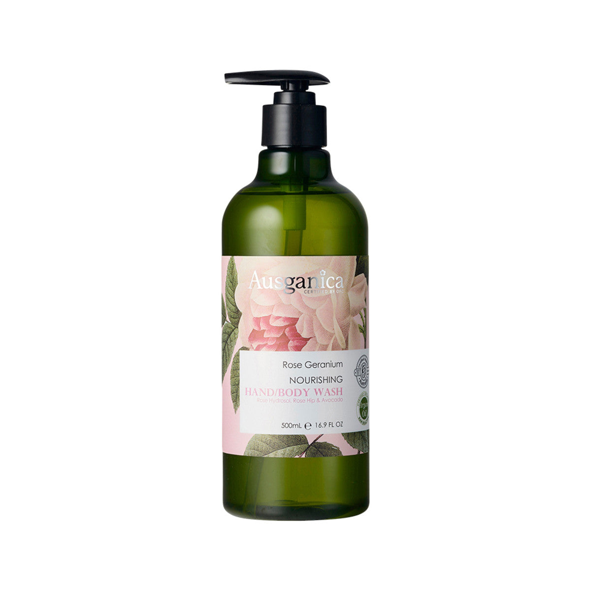Ausganica Organic Rose Geranium Nourishing Hand/body Wash 500ml - Cutprice Online