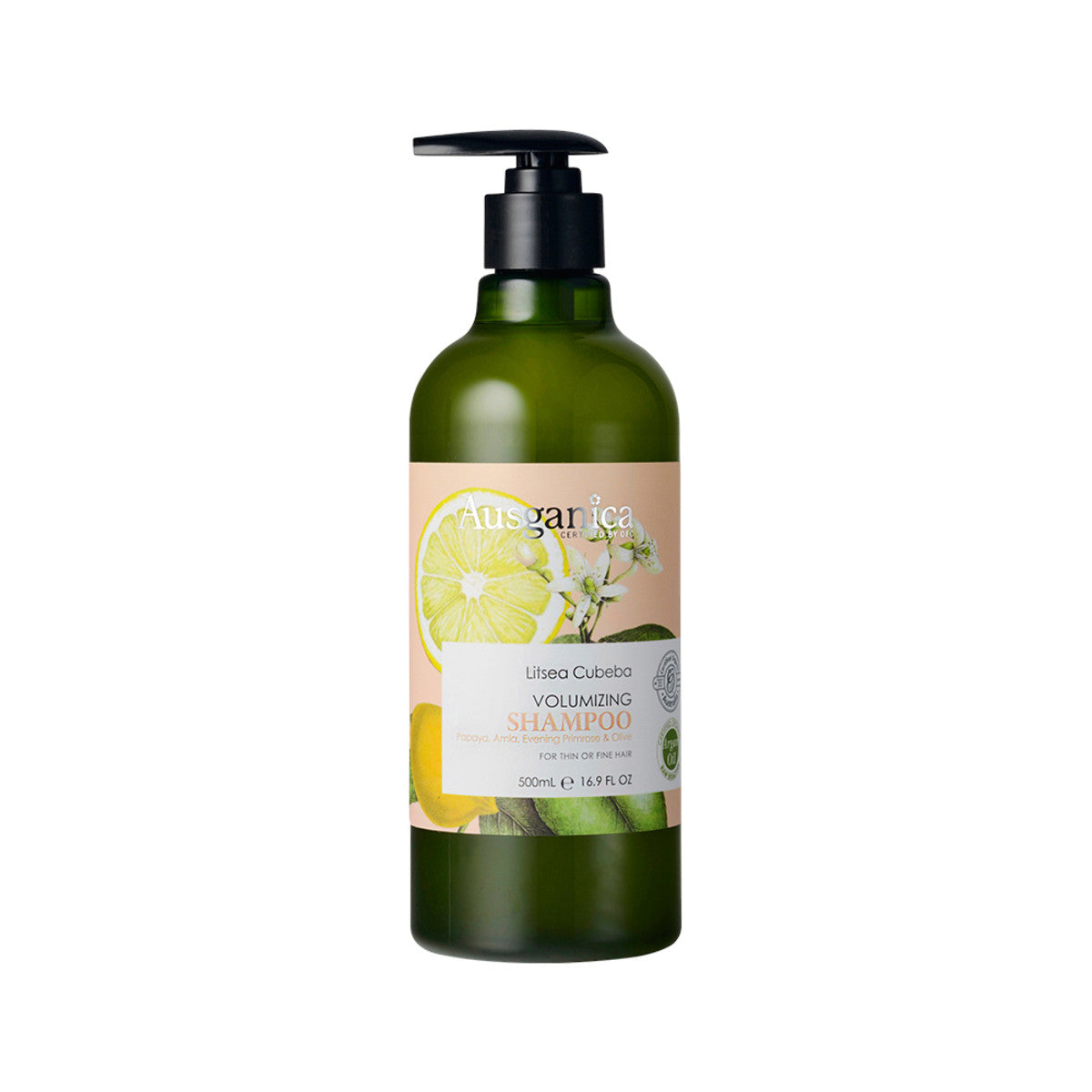 Ausganica Organic Litsea Cubeba Volumising Shampoo 500ml - Cutprice Online