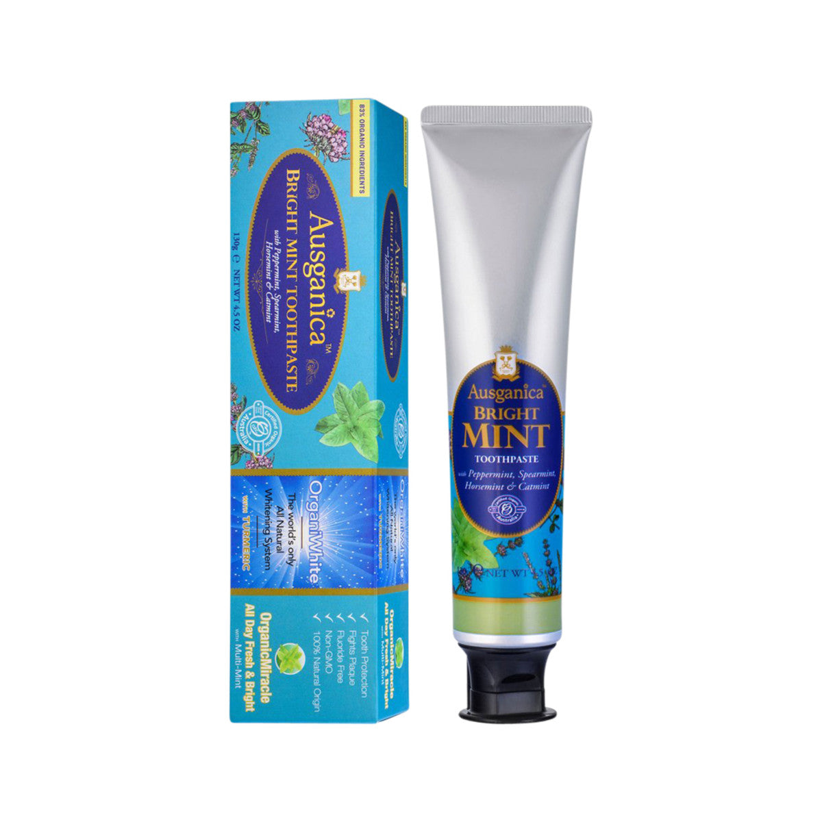 Ausganica Bright Mint Toothpaste 130g - Cutprice Online