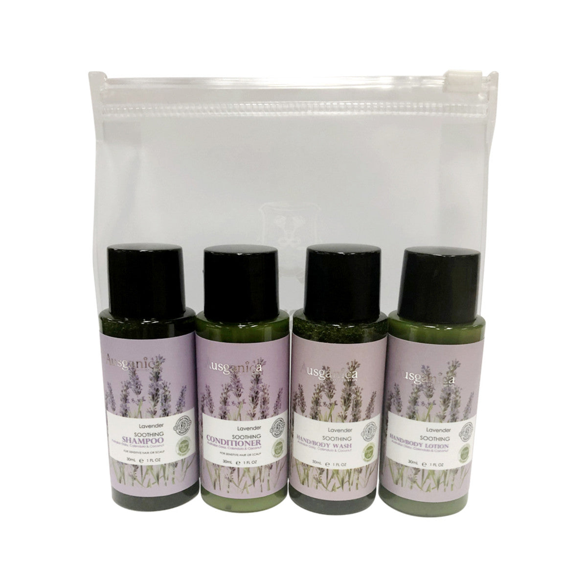 Ausganica Organic Hair & Body Travel Kit Soothing Lavender 30ml X 4 Pack - Cutprice Online
