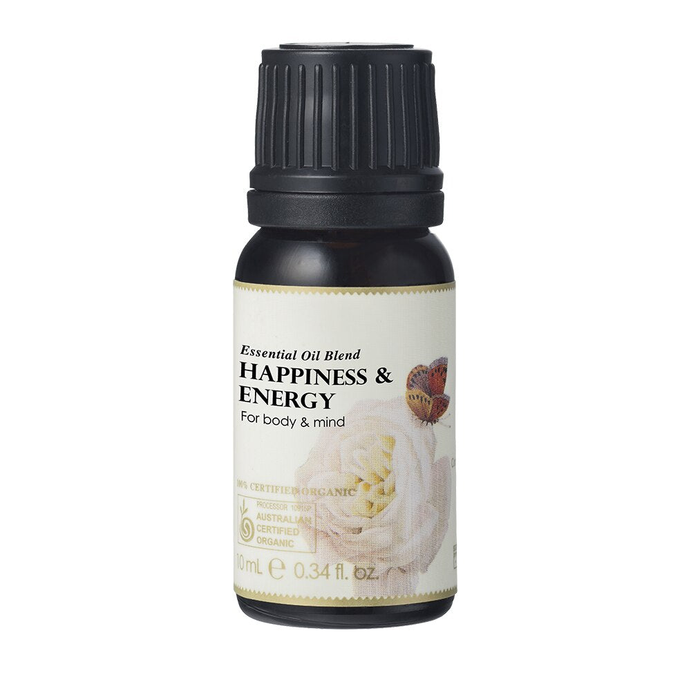 Ausganica Organic Essential Oil Blend Happiness & Energy (For Body & Mind) 10ml - Cutprice Online