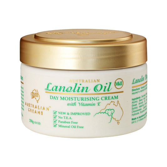 Australian Creams MkII Lanolin Oil Day Moisturising Cream with Vitamin E 250g Australian Creams MkII