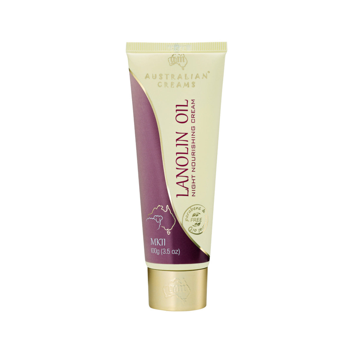 Australian Creams MkII Lanolin Oil Night Nourishing Cream With Vitamin E 100g Australian Creams MkII