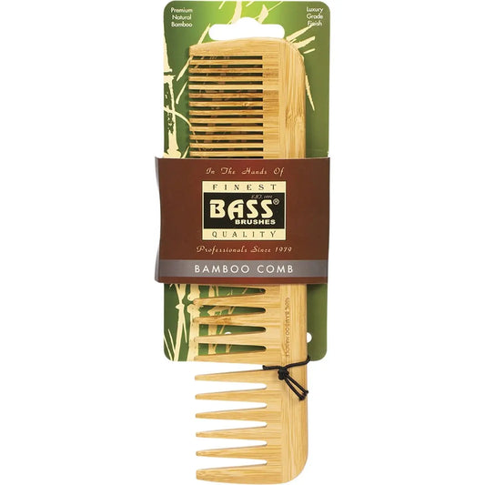 Bass Brushes Bamboo Comb Large - Wide & Fine Tooth 1 BASS BRUSHES