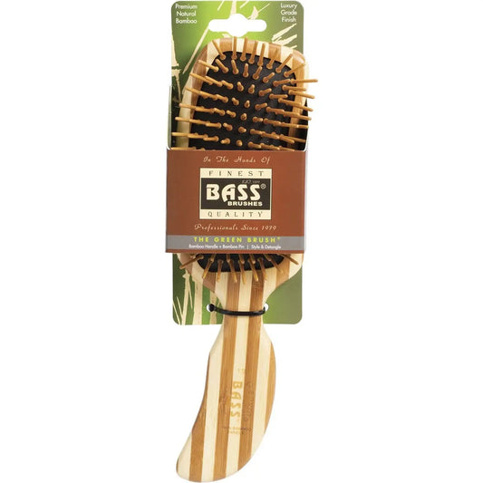 Bass Brushes Bamboo Hair Brush Semi S Shaped Handle 1 BASS BRUSHES