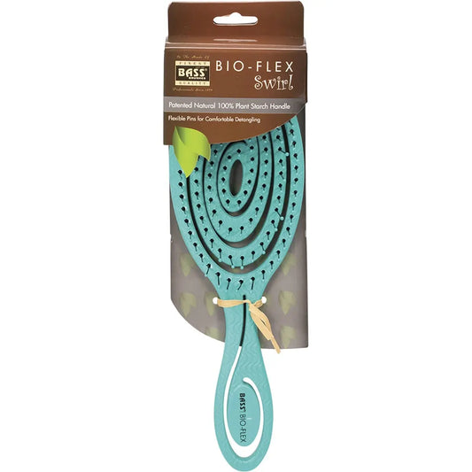 Bass Brushes Bio-flex Detangler Hair Brush Teal 1 BASS BRUSHES