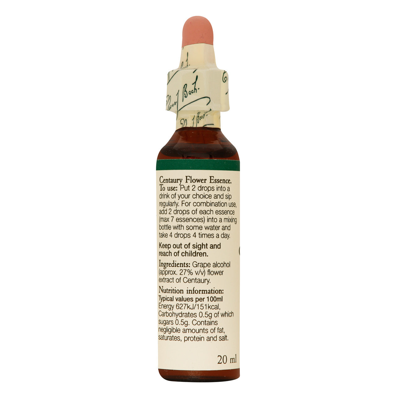 Bach Flower Remedies Centaury 20ml Bach Flower
