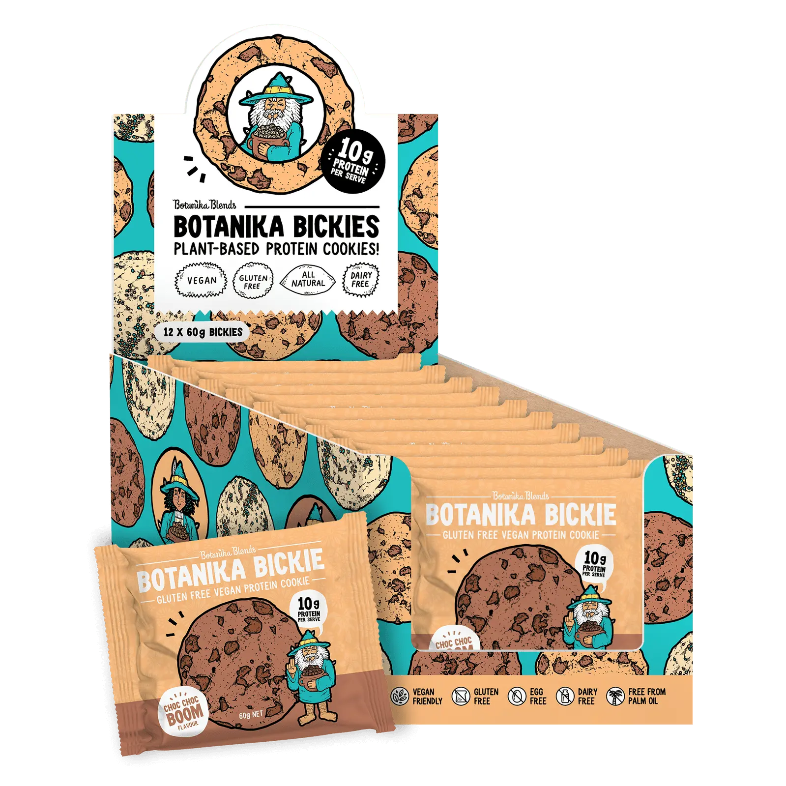 Botanika Blends Botanika Bickie Vegan Protein Cookie- Choc Choc Boom 60g 12 Pack BOTANIKA BLENDS