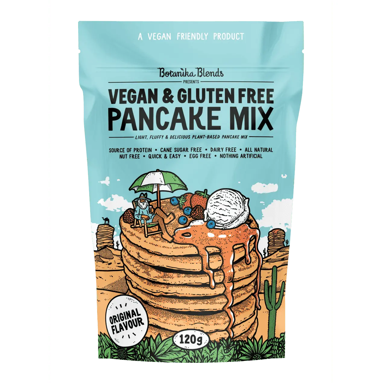 Botanika Blends Vegan & Gluten Free Pancake Mix Original 120g BOTANIKA BLENDS