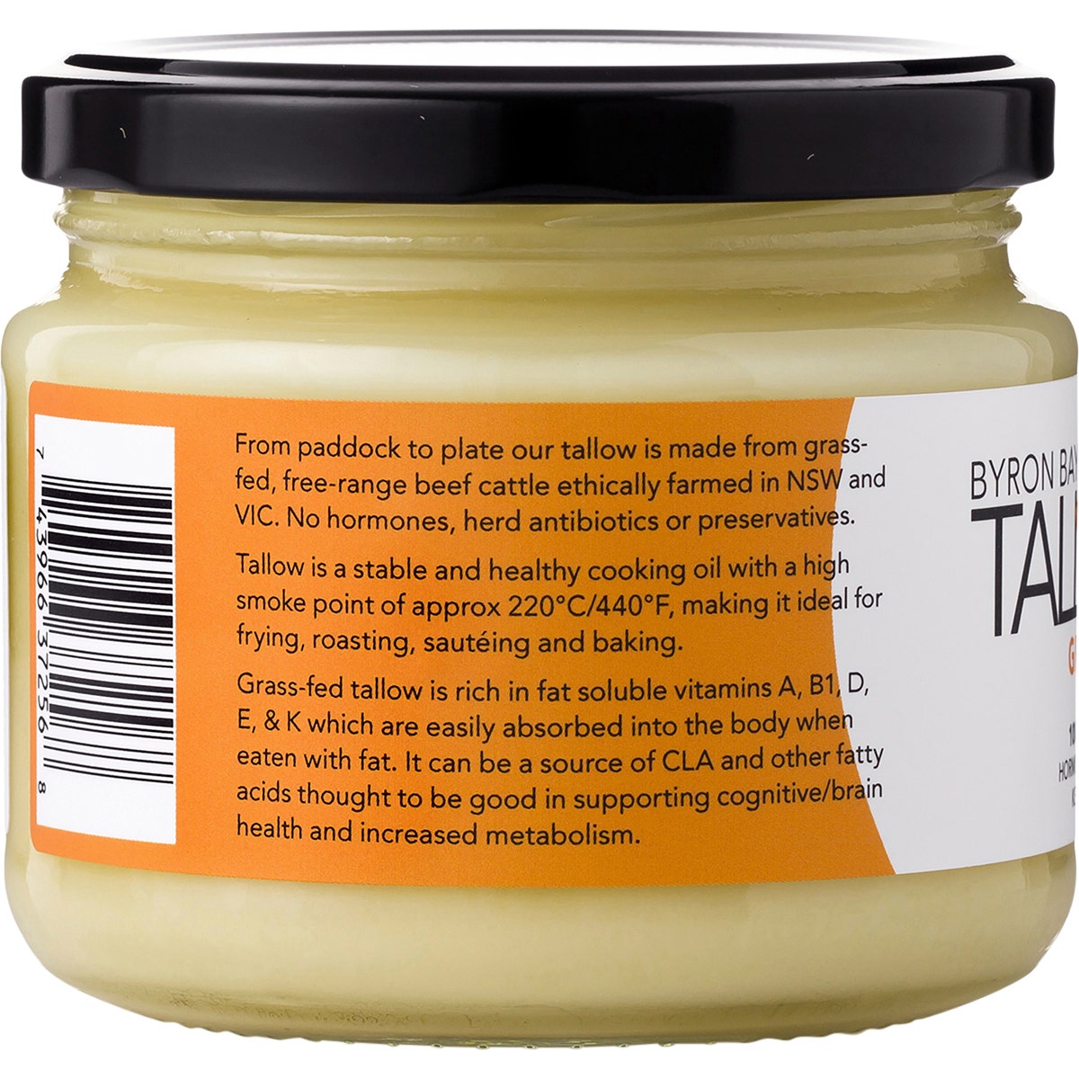 Byron Bay Tallow Grass Fed Beef Tallow 275g - Cutprice Online