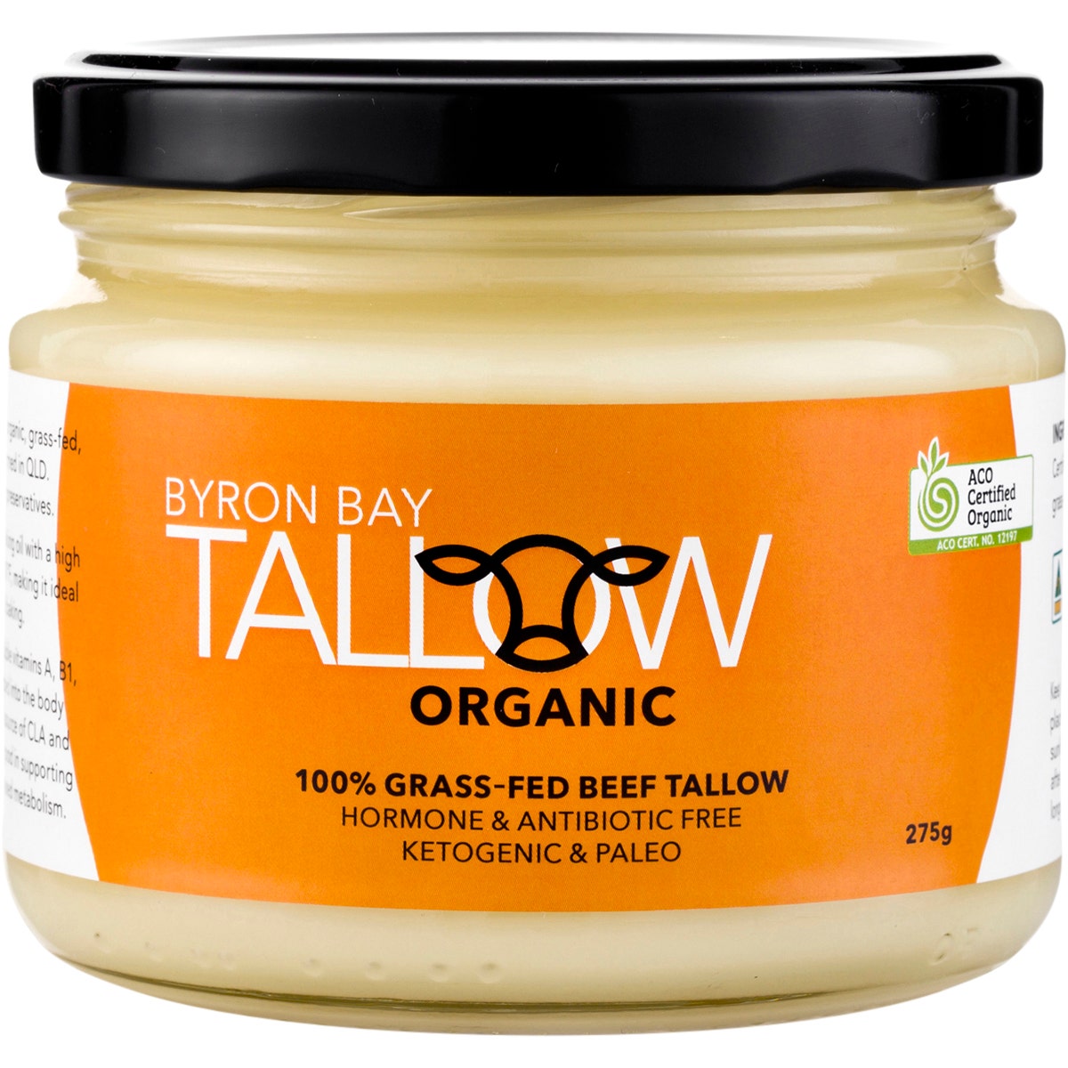 Byron Bay Tallow Organic Grass Fed Beef Tallow 275g - Cutprice Online