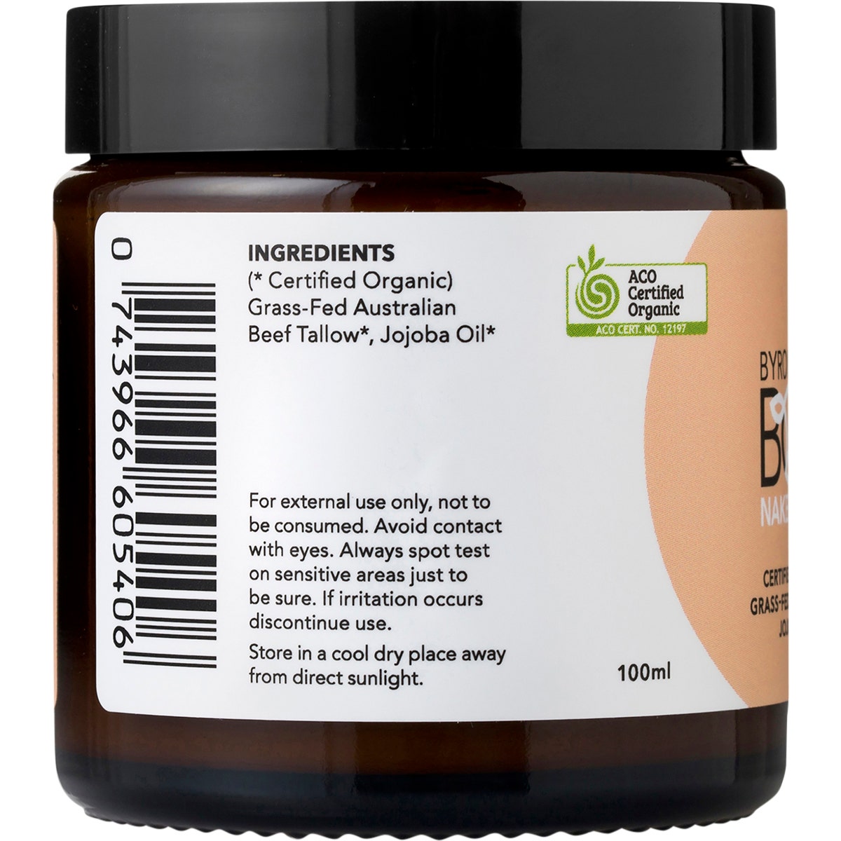 Byron Bay Tallow Body Naked Balm 100ml - Cutprice Online