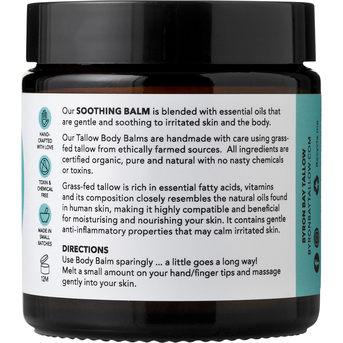 Byron Bay Tallow Body Soothing Balm 100ml - Cutprice Online