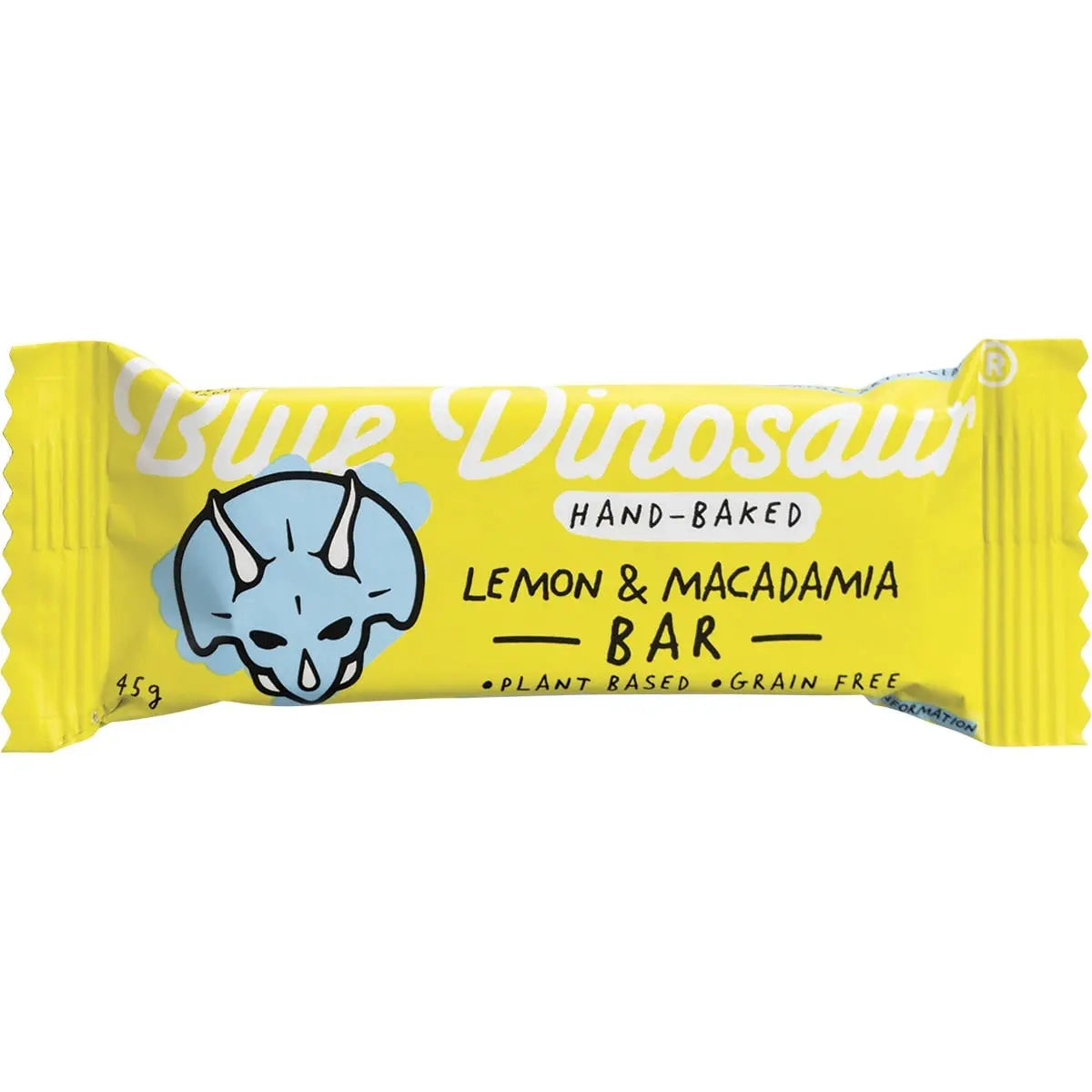 Blue Dinosaur Hand-baked Bar Lemon Macadamia 45g 12 Pack BLUE DINOSAUR