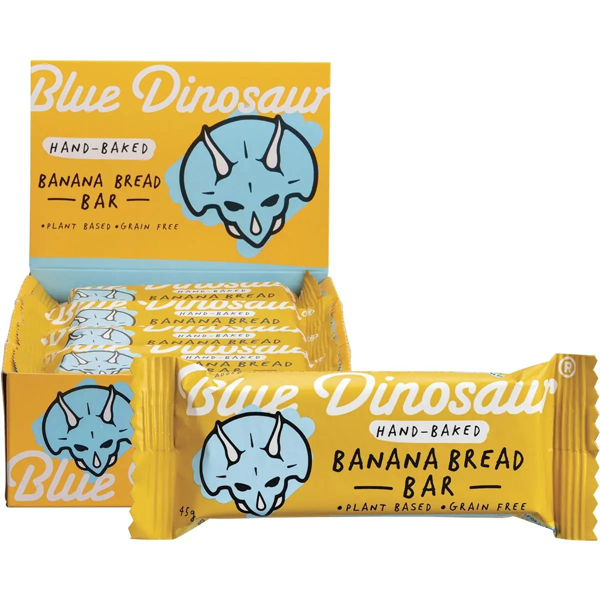 Blue Dinosaur Hand-baked Bar Banana Bread 45g 12 Pack BLUE DINOSAUR