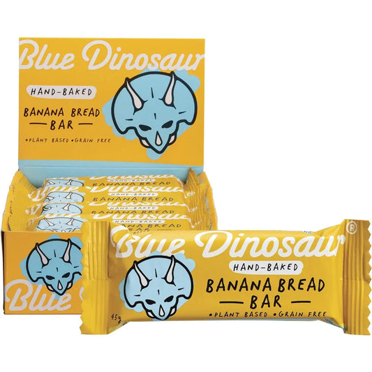 Blue Dinosaur Hand-baked Bar Banana Bread 45g 12 Pack BLUE DINOSAUR
