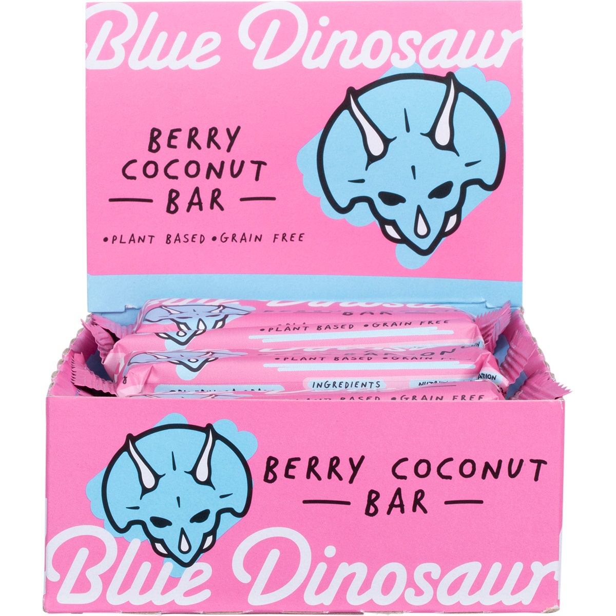 Blue Dinosaur Bar Berry Coconut 45g(Pack of 12) - Cutprice Online