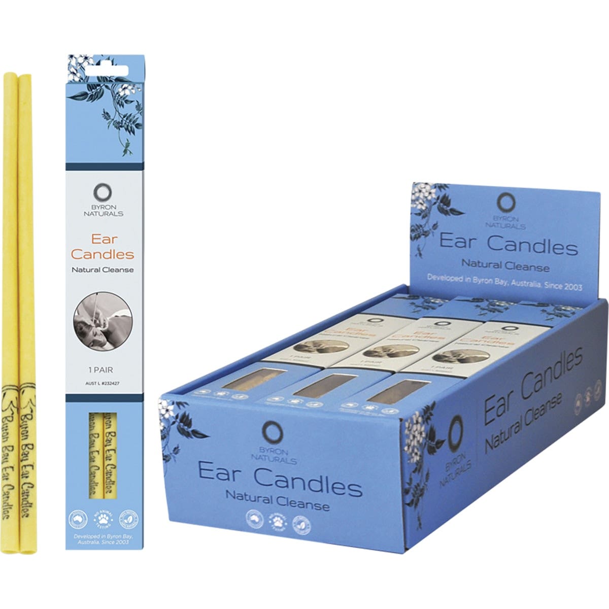 Byron Naturals Ear Candles 1 Pair X 12 Pack - Cutprice Online