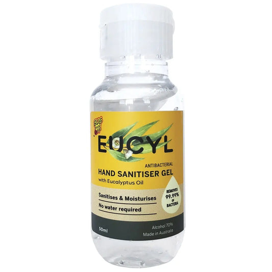 Bug-Grrr Off Eucyl Hand Sanitiser Gel With Eucalyptus 50ml BUG-GRRR