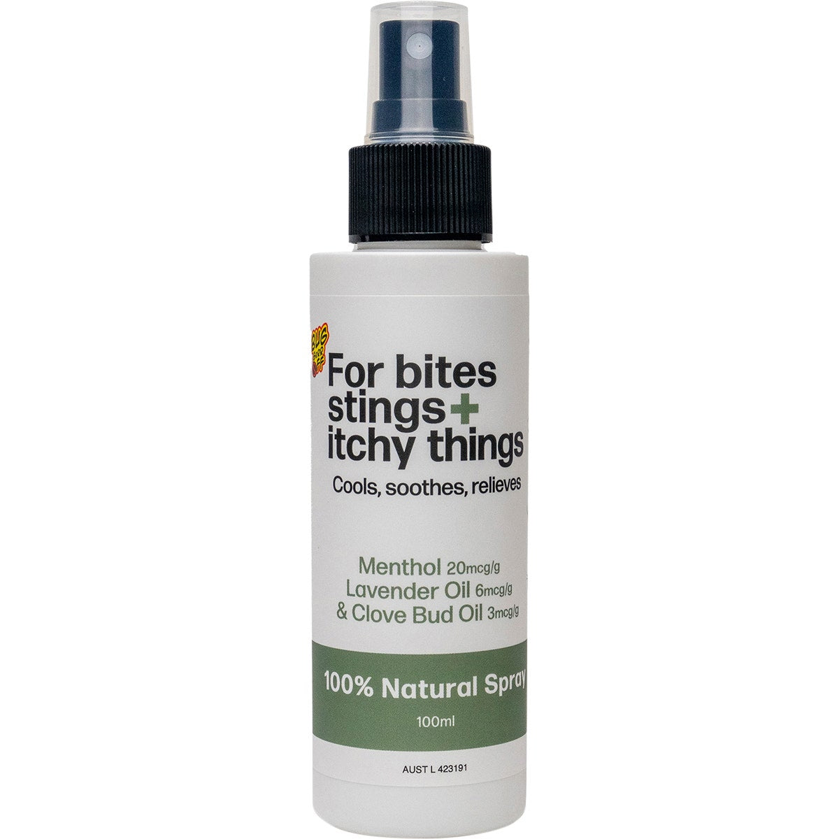 Bug-Grrr Off For bites stings + itchy things 100% Natural Spray 100ml - Cutprice Online