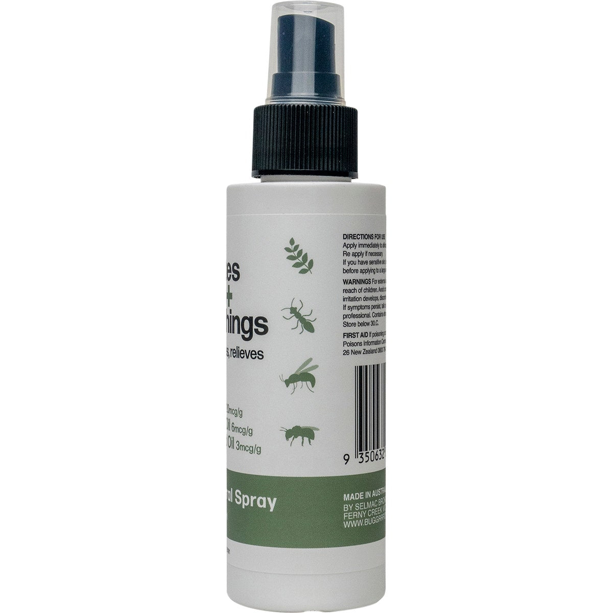 Bug-Grrr Off For bites stings + itchy things 100% Natural Spray 100ml - Cutprice Online