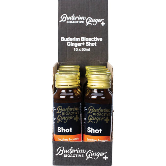 BUDERIM GINGER BioActive+ Immunity Shot 10x50ml - Cutprice Online