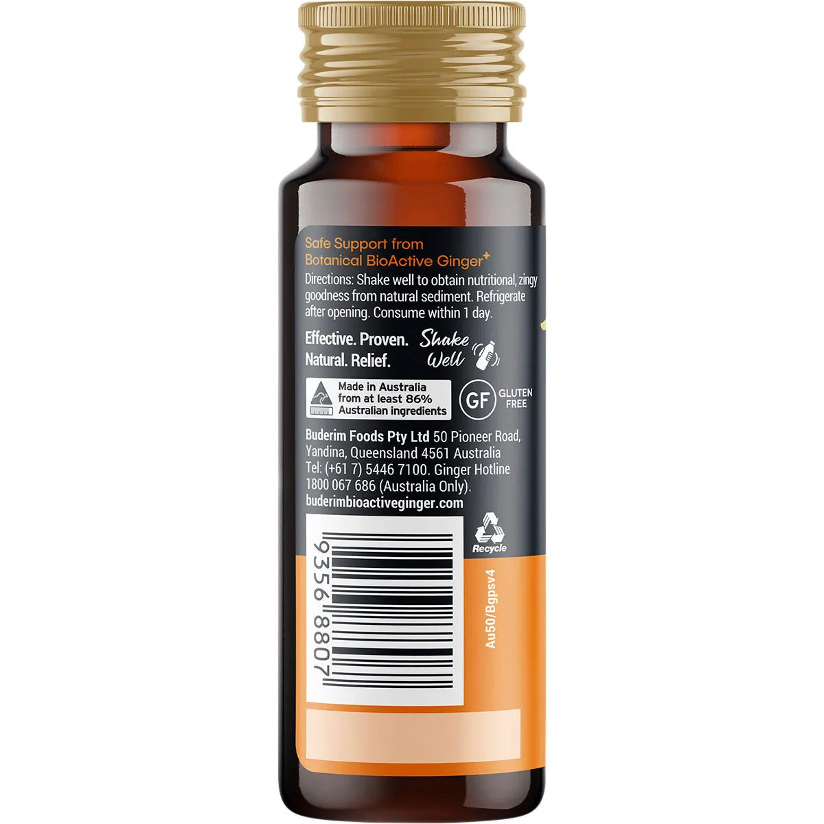 BUDERIM GINGER BioActive+ Immunity Shot 10x50ml - Cutprice Online