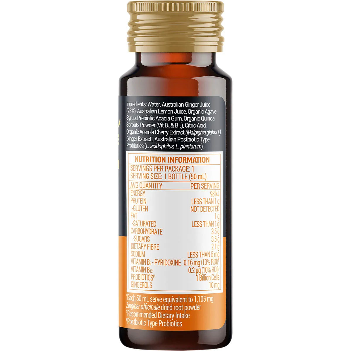 BUDERIM GINGER BioActive+ Immunity Shot 10x50ml - Cutprice Online
