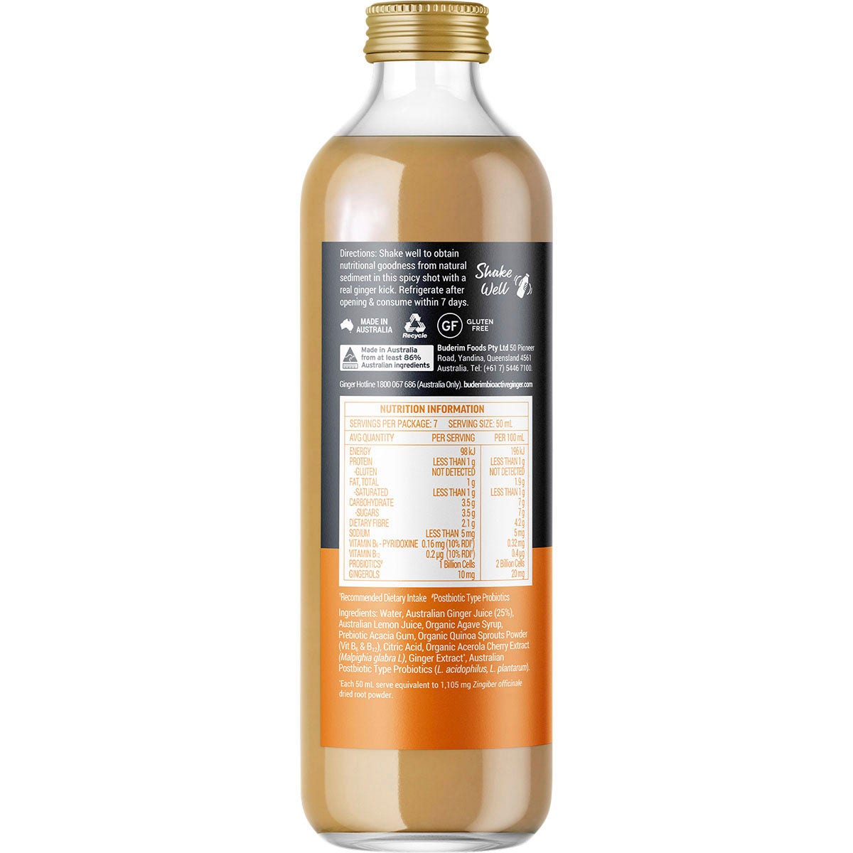 Buderim Ginger Bioactive + Immunity Shot 350ml - Cutprice Online