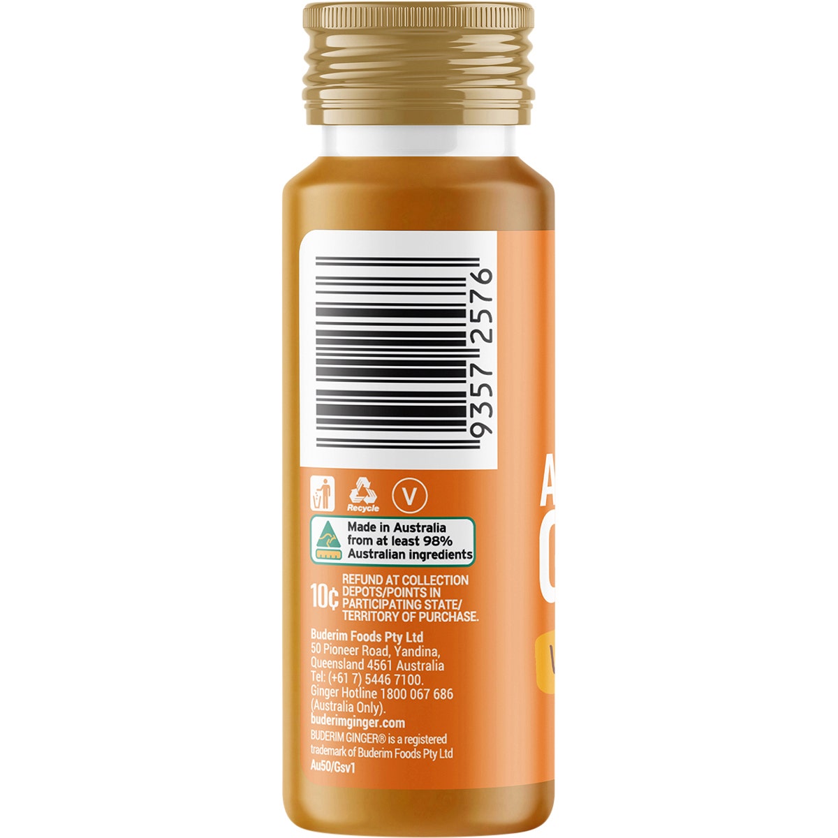 Buderim Ginger Australian Ginger Vitality Shot 10x50ml - Cutprice Online