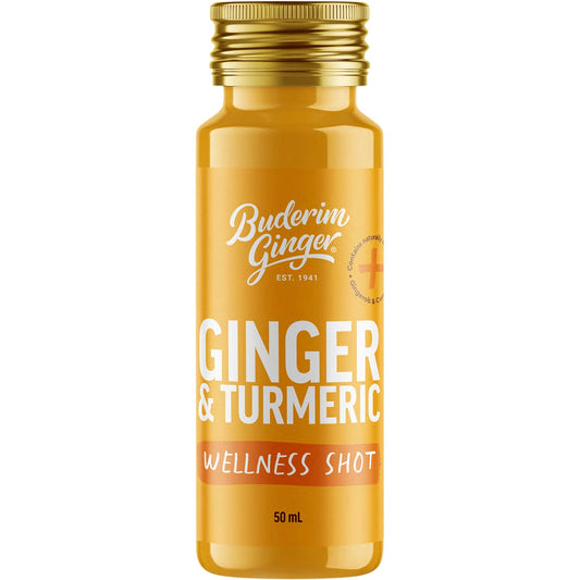 Buderim Ginger Ginger & Turmeric Wellness Shot 10x50ml - Cutprice Online