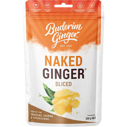 Buderim Ginger Naked Ginger Sliced 350g - Cutprice Online