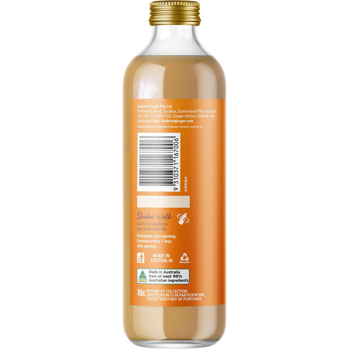 Buderim Ginger Australian Ginger Shots 350ml - Cutprice Online