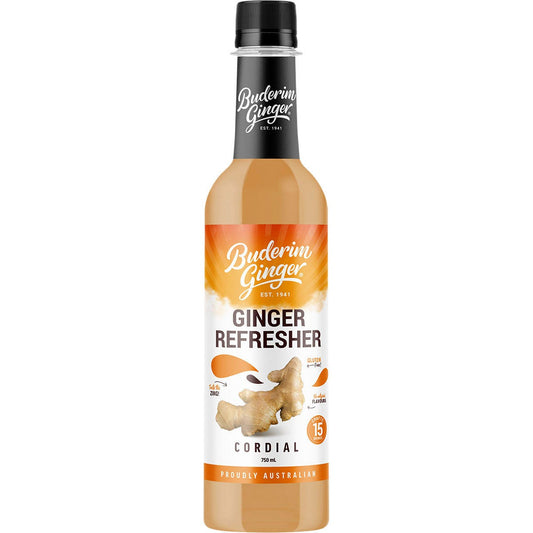 Buderim Ginger Ginger Refresher Cordial 750ml - Cutprice Online