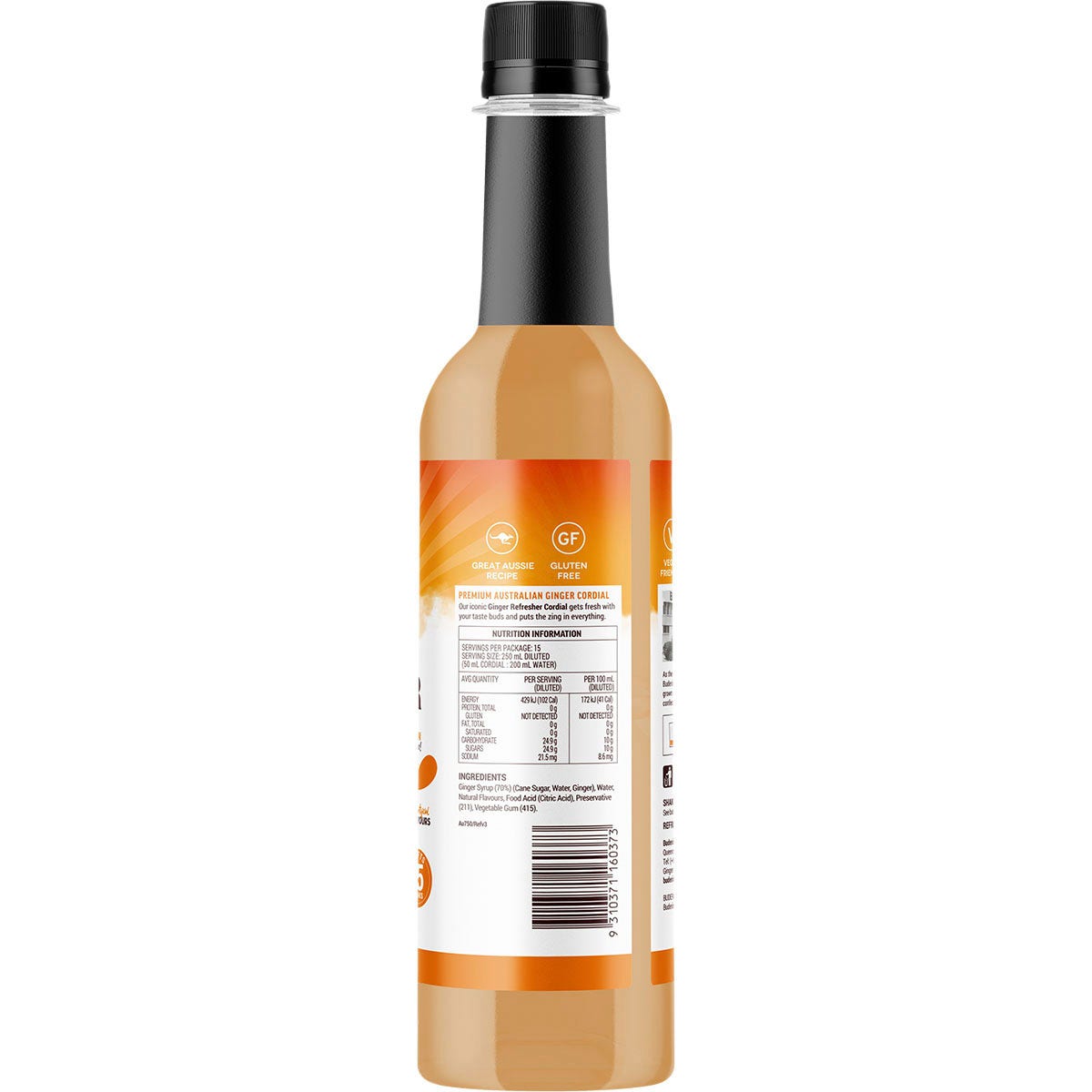 Buderim Ginger Ginger Refresher Cordial 750ml - Cutprice Online