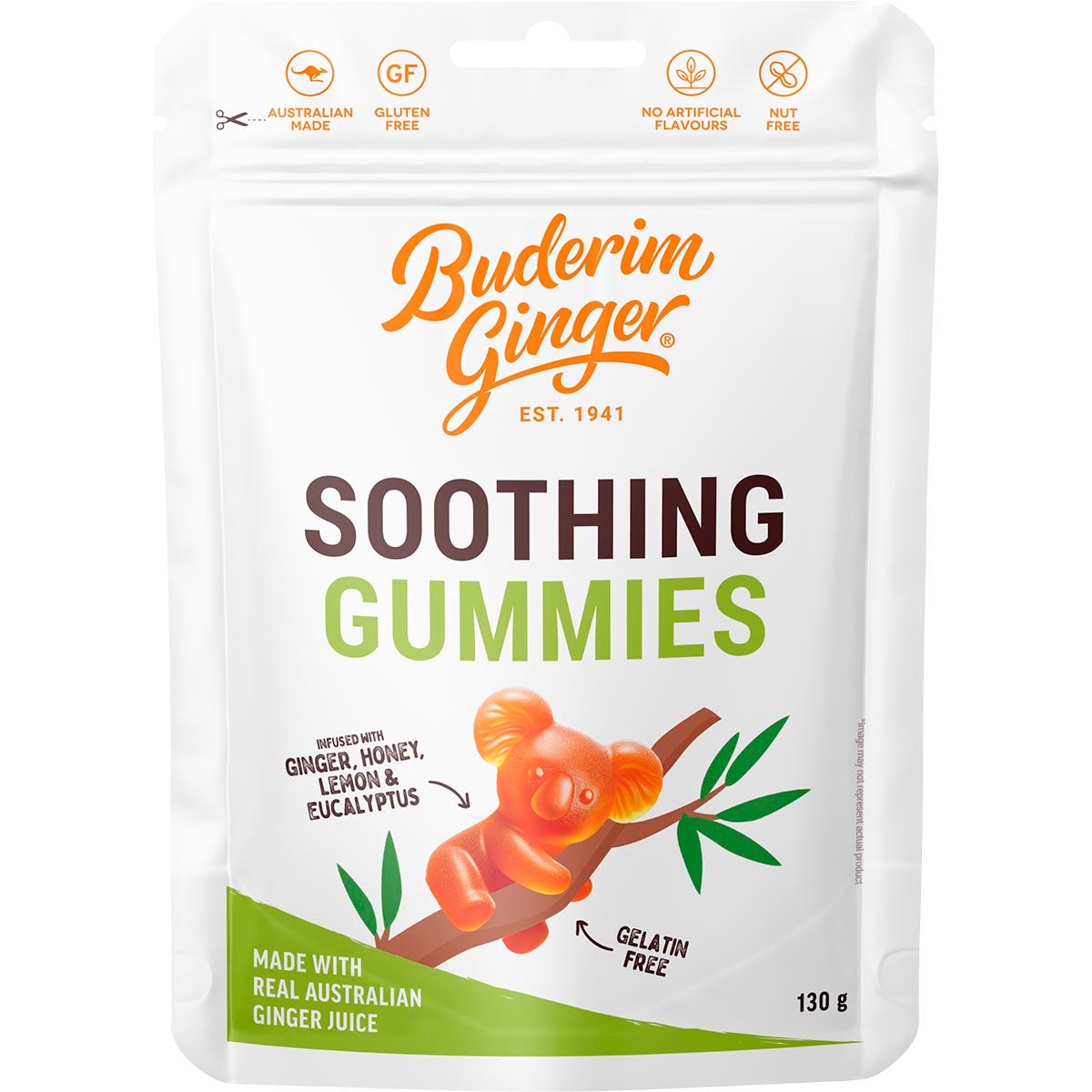 BUDERIM GINGER Soothing Gummies 130g - Cutprice Online
