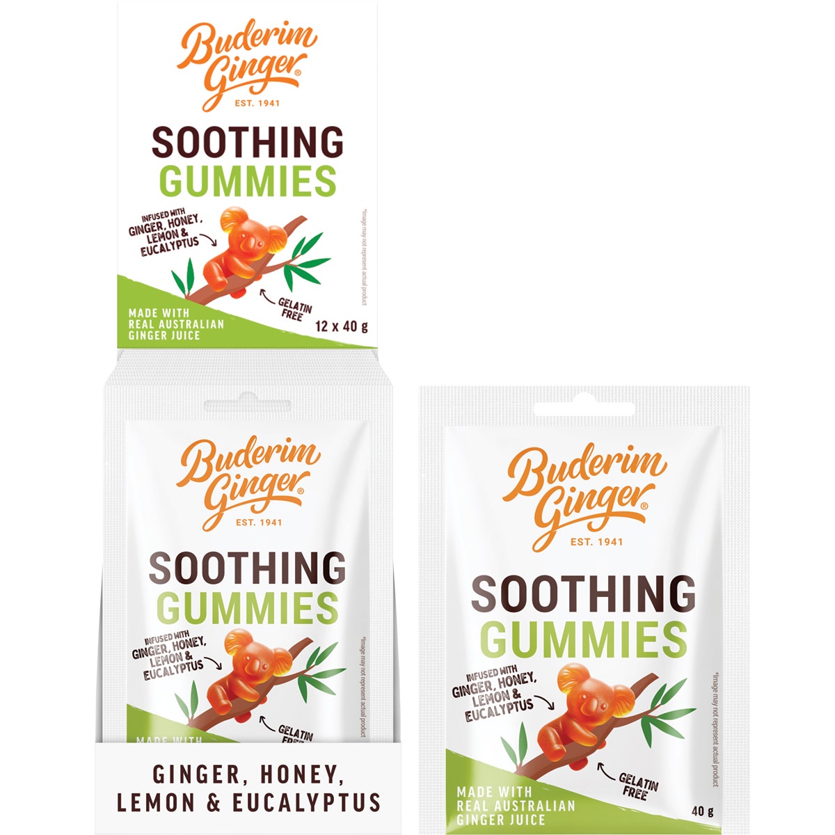 BUDERIM GINGER Soothing Gummies 40g(Pack of 12) - Cutprice Online