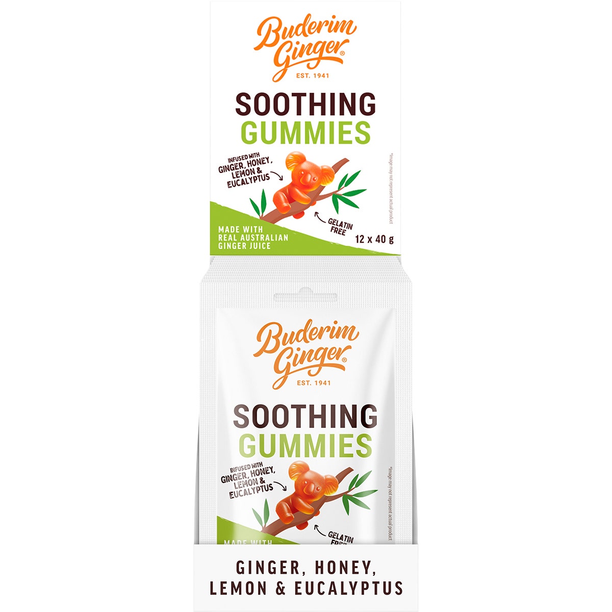 BUDERIM GINGER Soothing Gummies 40g(Pack of 12) - Cutprice Online