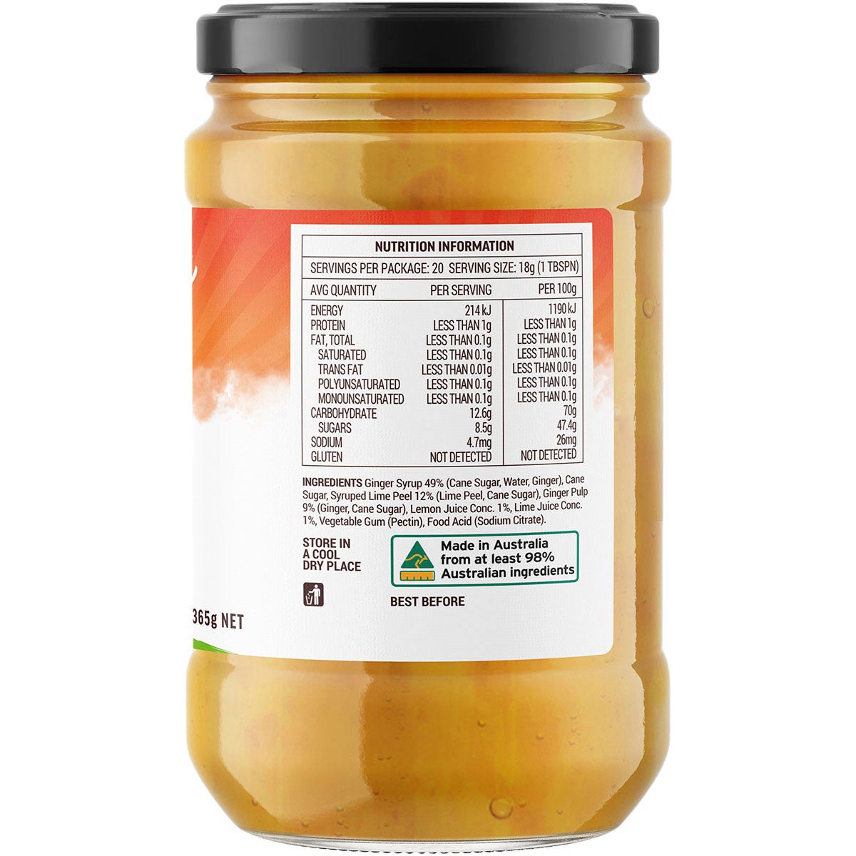 Buderim Ginger Ginger Lemon & Lime Marmalade 365g - Cutprice Online