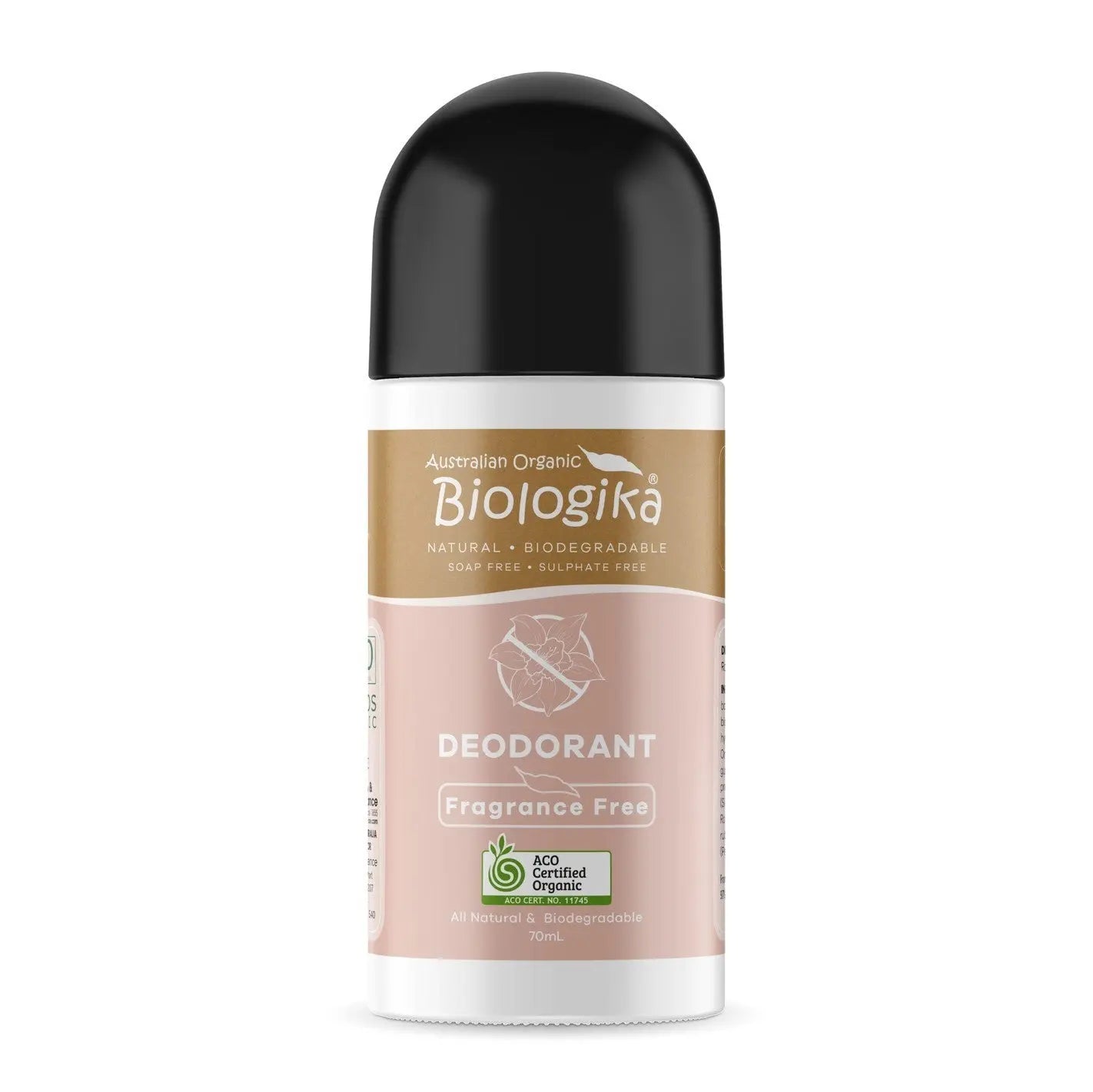 Biologika Roll-on Deodorant Fragrance Free 70ml BIOLOGIKA
