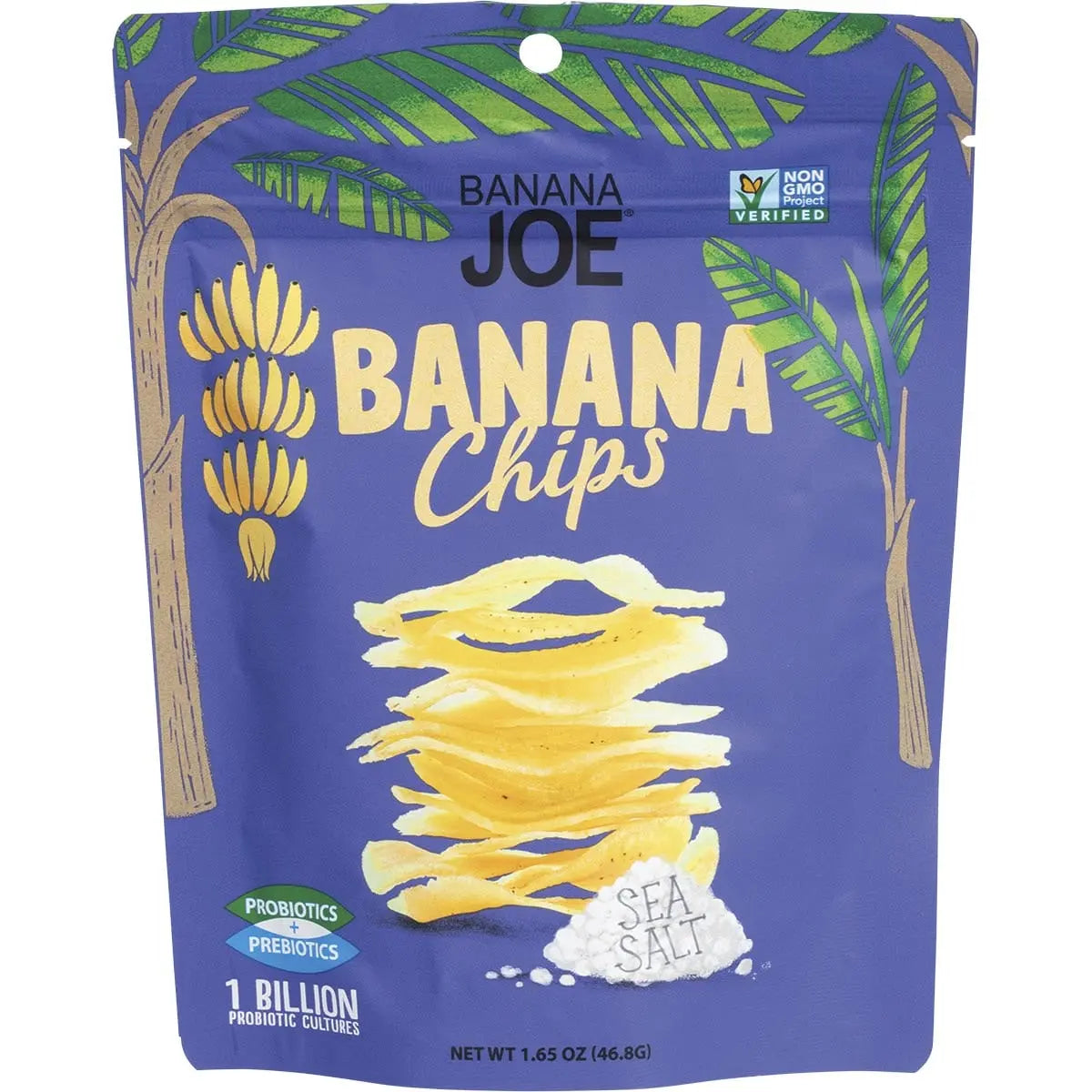 Banana Joe Banana Chips Sea Salt 46.8g 6 Pack BANANA JOE