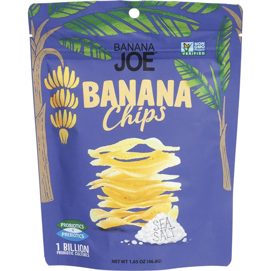 Banana Joe Banana Chips Sea Salt 46.8g 6 Pack BANANA JOE