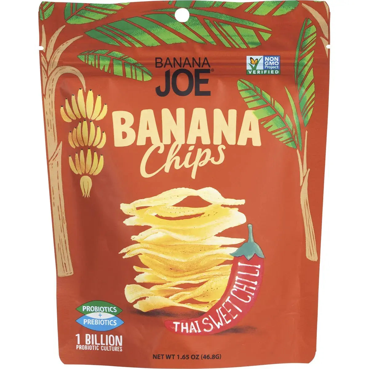 Banana Joe Banana Chips Thai Sweet Chili 46.8g 6 Pack BANANA JOE