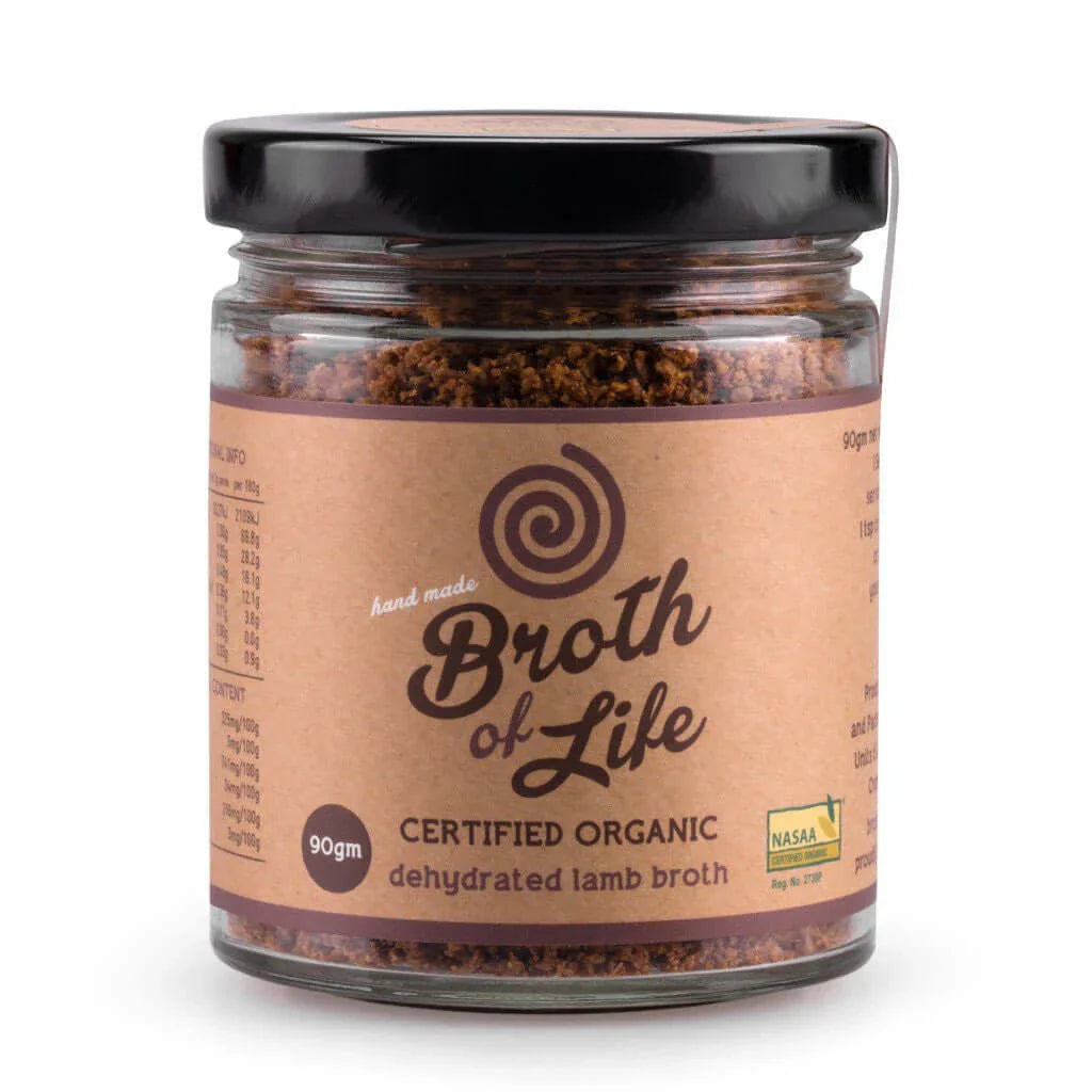 Broth of Life Organic Dehydrated Lamb Broth Jar 90GM - Cutprice Online