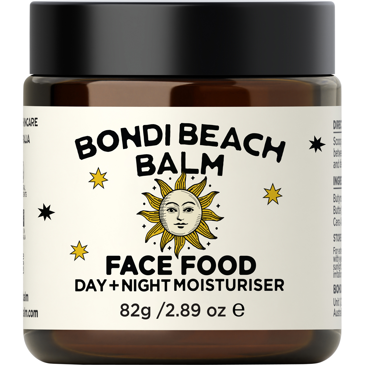Bondi Beach Balm Face Food Day + Night Moisturiser Hydrating Balm 82g