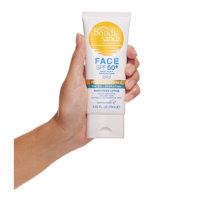 Bondi Sands SPF 50+ Fragrance Free Hydrating Tinted Face Lotion 75ml - Cutprice Online