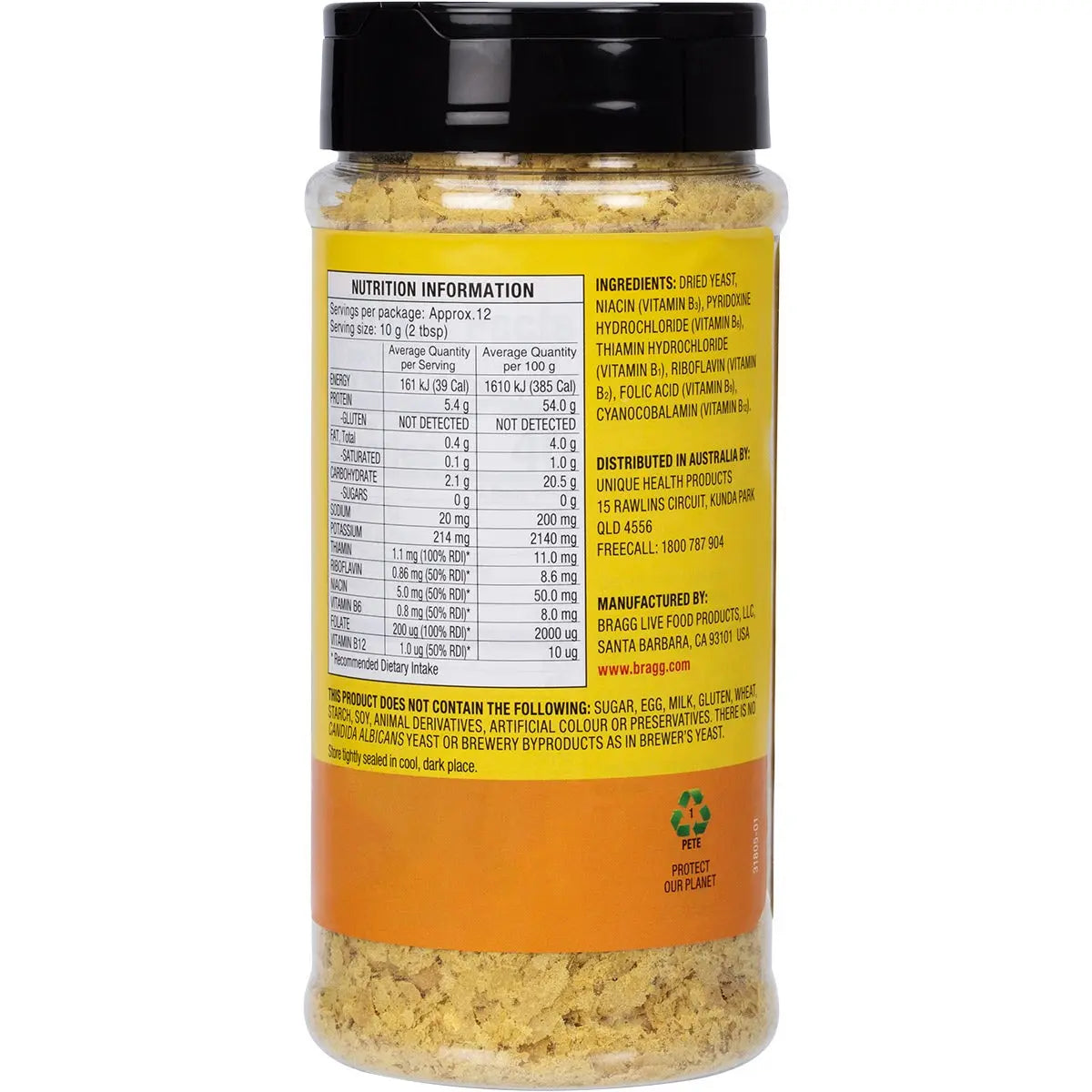 Bragg Seasoning Nutritional Yeast 127g BRAGG