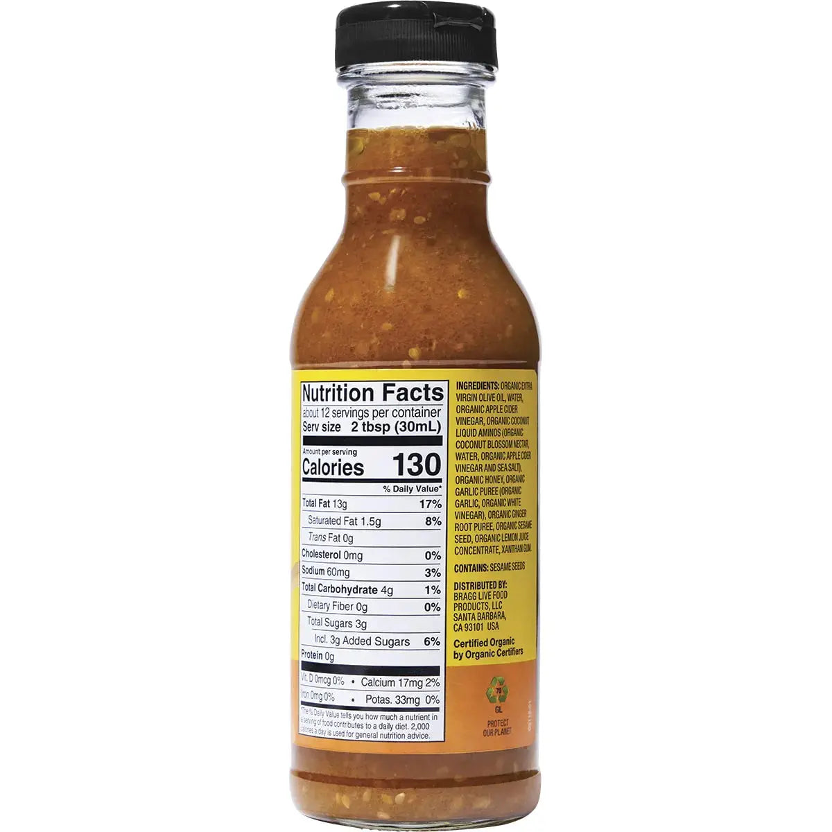 Bragg Salad Dressing & Marinade Ginger & Sesame 354ml BRAGG